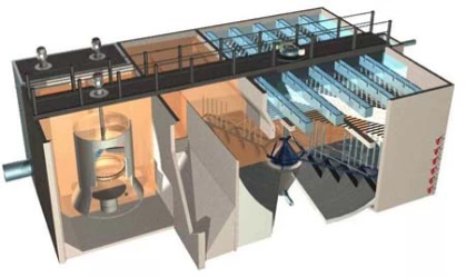 Pre treatment sedimentation facilities (equipment) for water treatment