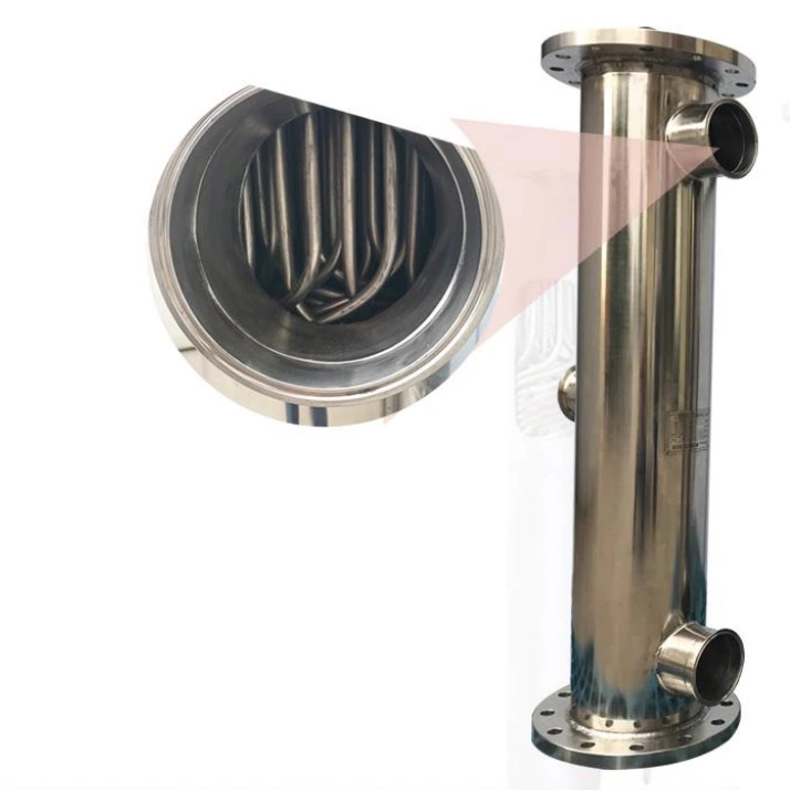 Spiral wound tube heat exchanger