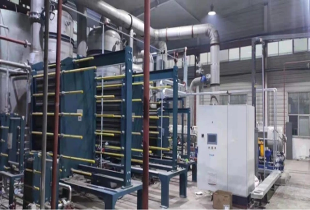 Evaporation process: Three effect MVR+single effect