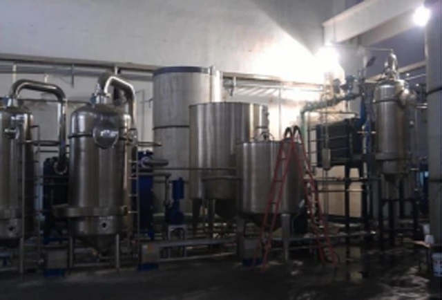 Evaporation process: 3+1 effect flash evaporation