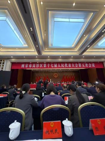 Gaojie Group Chairwoman Yao Minmin Invited to Attend the Fifth Session of the 17th People's Congress of Gaochun District, Nanjing